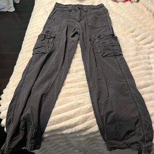 American Eagle Outfitters Charcoal cargo Pants